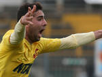 Filippo Magri è il 13° giocatore del Ravenna ad andare in gol (foto Zani)