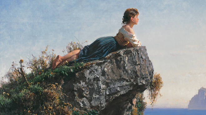 Palizzi, La ragazza sulla roccia a Sorrento (1871)