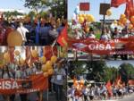 Una manifestazione sindacale sulla vertenza Cisa (foto di repertorio)