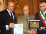 Il presidente del Panathlon Benericetti, Cantagalli e il sindaco Malpezzi