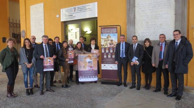 L'incontro di presentazione delle audioguide all’Ufficio Turistico del Comune di Cesena