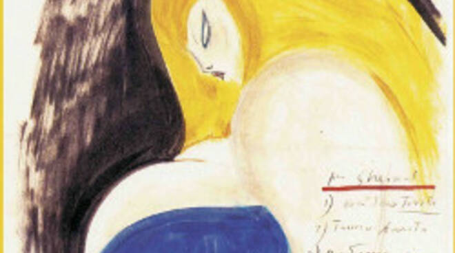 Ritratto di Anita Ekberg, ad opera di Fellini