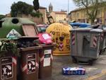 I rifiuti in Piazza Baracca