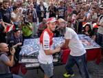 Andrea Dovizioso durante il pre event del Gran Premio TIM di San Marino e Riviera di Rimini in piazza Cavour