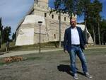 Davide Drei, sindaco di Forlì e presidente della Provincia, a Rocca delle Caminate (foto Blaco)