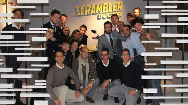 Il Gruppo Giovani Imprenditori di Confindustria Forlì-Cesena nella sede della Ducati a Borgo Panigale