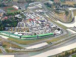 Una veduta dall'alto del circuito di Misano Adriatico