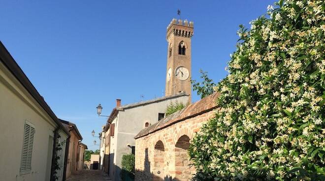Il centro storico di Santarcangelo, che ospita dall'11 al 13 novembre la tradizionale Fiera di San Martino