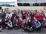 Una foto di gruppo in partenza per Roma