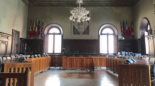 La sala del consiglio comunale di Ravenna