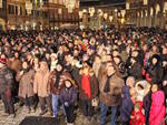 Un momento dell'edizione 2015 del capodanno cesenate in piazza del Popolo