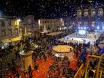 Una vista di piazza Cavour, teatro di Rimini Christmas Square
