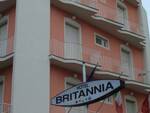 L'esterno dell'Hotel Britannia a Marina Centro di Rimini