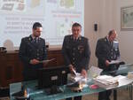 Un momento della conferenza stampa di illustrazione dell'operazione