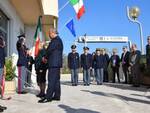 Il questore Maurizio Improta e il Prefetto Gabriella Tramonti durante la cerimonia alla Caserma Mosca di viale Toscanelli