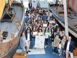 Un momento della premiazione del "Progetto CNA Scuola - Artigianato" al Museo della Marineria di Cesenatico