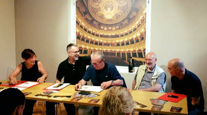 La foto della conferenza stampa di presentazione