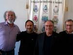 I 4 sindaci dei Comuni "collinari": da sinistra: Ermes Battistini, Piero Mussoni, Massimo Bulbi e Quintino Sabattini