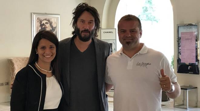 Keanu Reeves al Grand Hotel da Vinci di Cesenatico