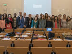 Nella foto gli studenti che questa mattina hanno iniziato le lezioni