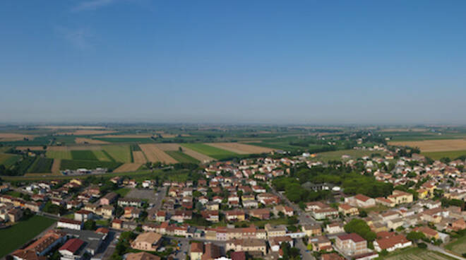 Panoramica di Sant'Alberto dall'alto