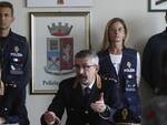 Gli agenti di Polizia durante la conferenza stampa presso la Questura di Ravenna