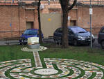 Nella foto il render dei triangoli davanti al carcere di Ravenna