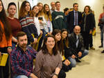 Il gruppo degli studenti premiati del liceo artistico Nervi Severini