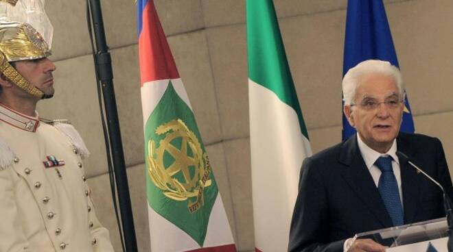 Il Presidente della Repubblica Sergio Mattarella