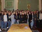Gli studenti del Siena Catholic College di Sippy Downs, nel Queeensland, in visita al Palazzo Comunale di Cesena