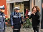 Il Nucleo di Prossimità della Polizia municipale di Cesena con il sindaco Paolo Lucchi