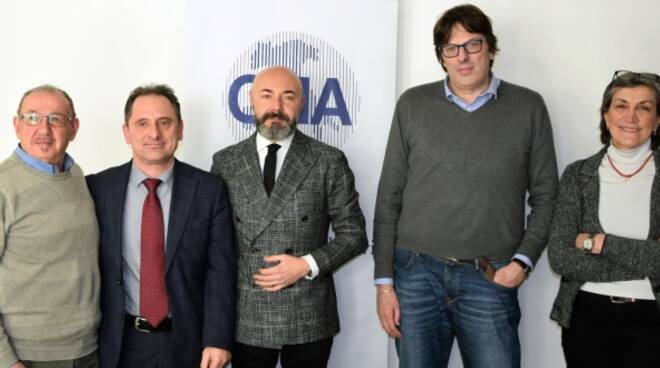 Lorenzo Zanotti, Franco Napolitano, Laura Giammarchi, Maurizio Zoli della CNA Forlì-Cesena