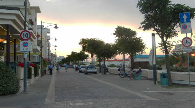 Il Lungomare Colombo a Bellaria Igea Marina