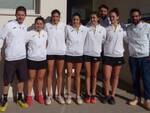 La squadra di serie B femminile del Ct Casalboni Santarcangelo con i tecnici