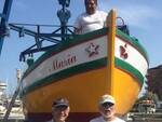 La barca storica Maria con Gigi, Mac e Duilio del Circolo Pescatori “La Pantofla”