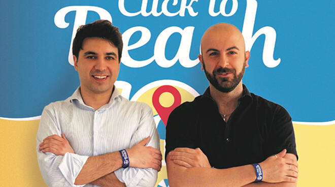 Matteo Savorelli e Mattia Trentini, i fondatori di "Click to Beach"