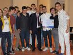 Una foto della premiazione dell'Istituto Baracca