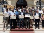 Il gruppo dei produttori di vino forlivesi premiati