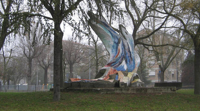 L'opera "Le Ali della Pace" esposta al parco. Fonte blog livingravenna