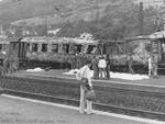 Un'immagine del treno Italicus devastato da un attentato nel 1974: tra le vittime il ferroviere forlivese Silver Sirotti