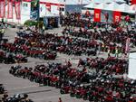 Una veduta del paddock del Misano World Circuit ”Marco Simoncelli” invaso dalle Ducati (foto Ducati Media House)