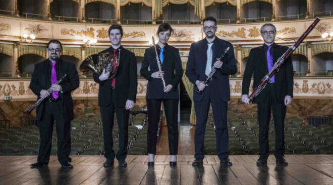 Nella foto il 'Quintetto all'opera'