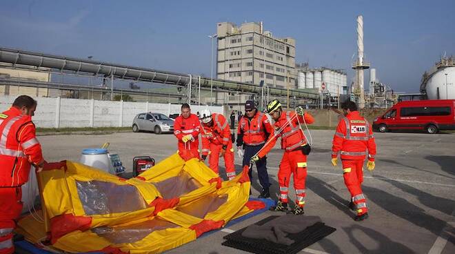 Un'esercitazione della Protezione Civile (foto d'archivio)