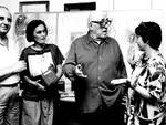 1987, Cesare Zavattini incontra la delegazione della Cooperativa Culturale