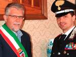 Il sindaco Giovanni Malpezzi con il Capitano dei Carabinieri Cristiano Marella