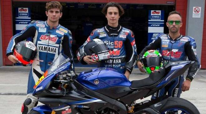 Lorenzo Gabellini, Mattia Casadei e Massimo Roccoli, piloti del G.A.S. Racing Team