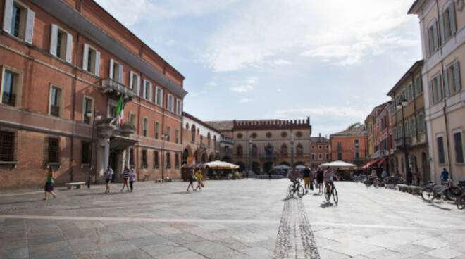 Piazza del Popolo a Ravenna, città che ospiterà la sede legale di Confcooperative Ravenna-Rimini