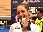 Sofia Collinelli in maglia di campionessa europea