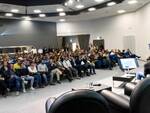 Un momento del convegno “Strategie commerciali per l’asparago” nella sala Tre Papi alla Fiera di Cesena (Masterfoto)