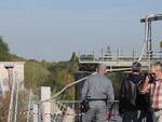 Foto del crollo del ponte sulla chiusa